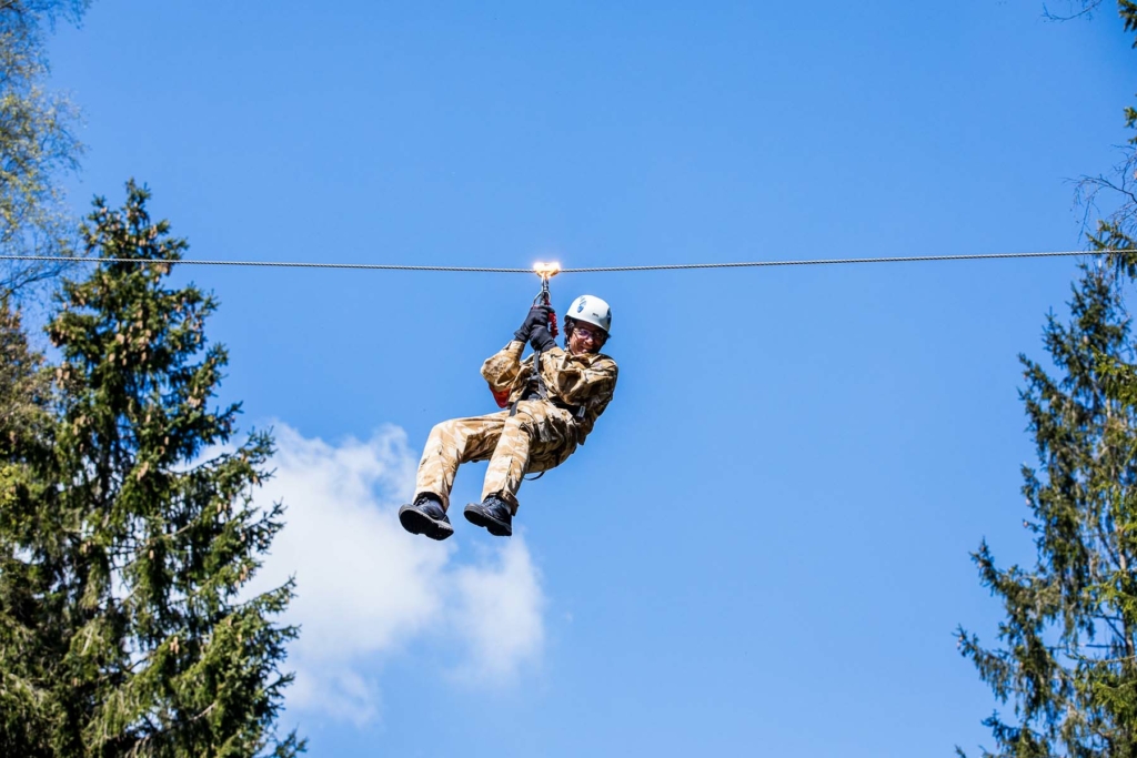 zipline step out of your comfort zone