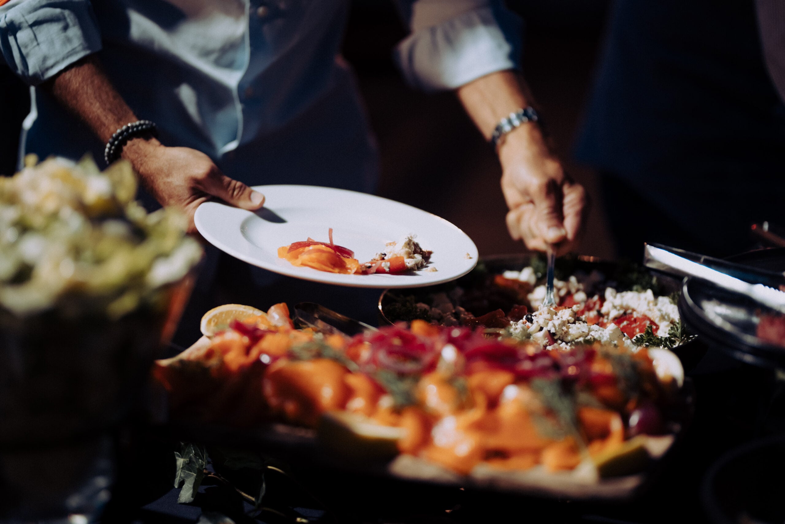 Seizoensbuffet in openlucht